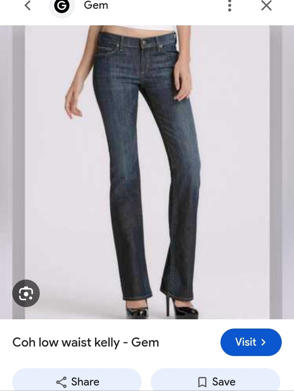 Citizens of Humanity Kelly Low-waist Dark Blue Bootcut Jeans - Women